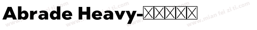 Abrade Heavy字体转换